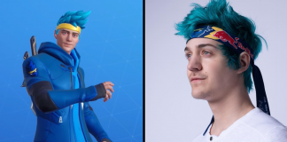 El ninja está consiguiendo una piel de Fortnite